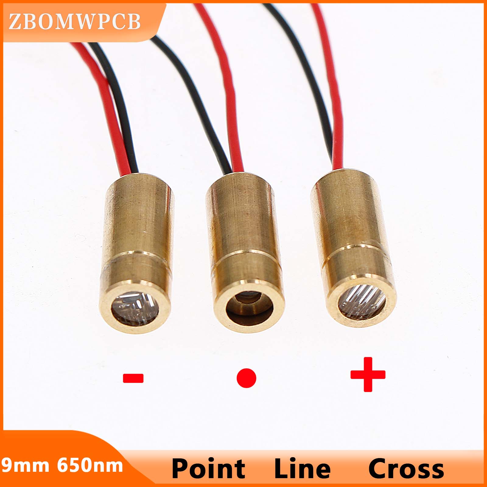 Industrial Laser Line Module - 3 uds 650nm punto láser/línea/línea roja