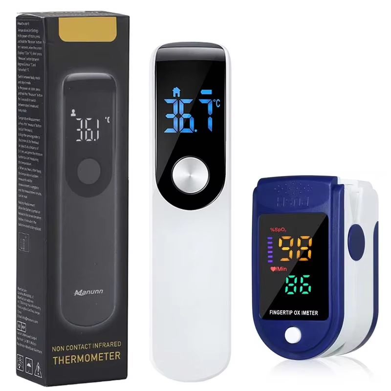 Industrial Laser Thermometer - Termómetro infrarrojo para fiebre, LCD Digital,