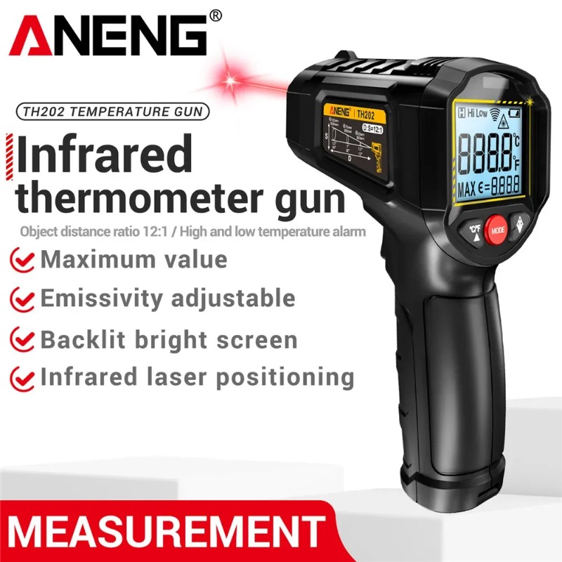Industrial Handheld Laser - ANENG TH202 Termómetros industriales de mano