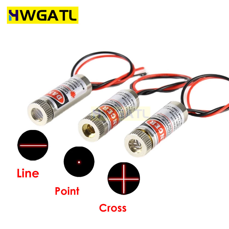 Industrial Laser Line Module - 650nm 5mW punto rojo/línea/módulo láser cruzado