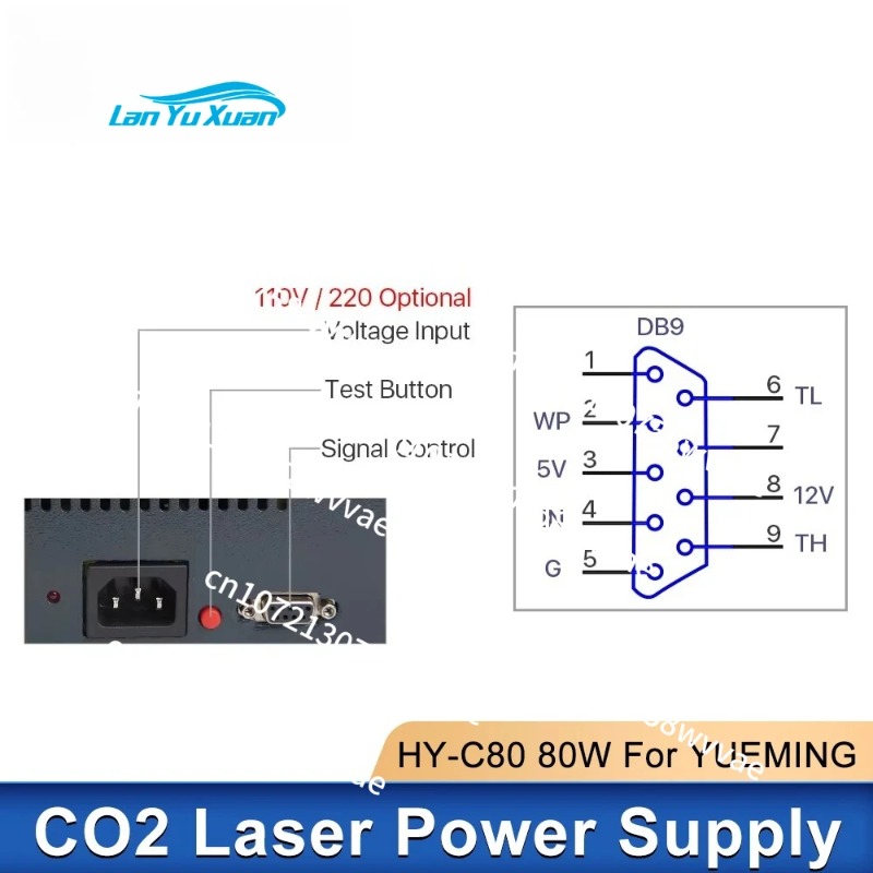 Fuente de alimentación láser Y - Laser Power Supply 60W reseña y precio