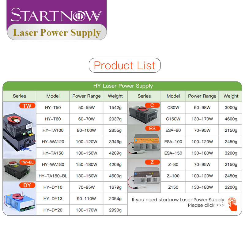 Generador de CO2 HY-T50 HY-T60 - Laser Power Supply 60W reseña y precio