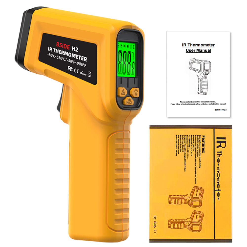Termómetro infrarrojo BSIDE H2 - Industrial Laser Thermometer reseña y precio
