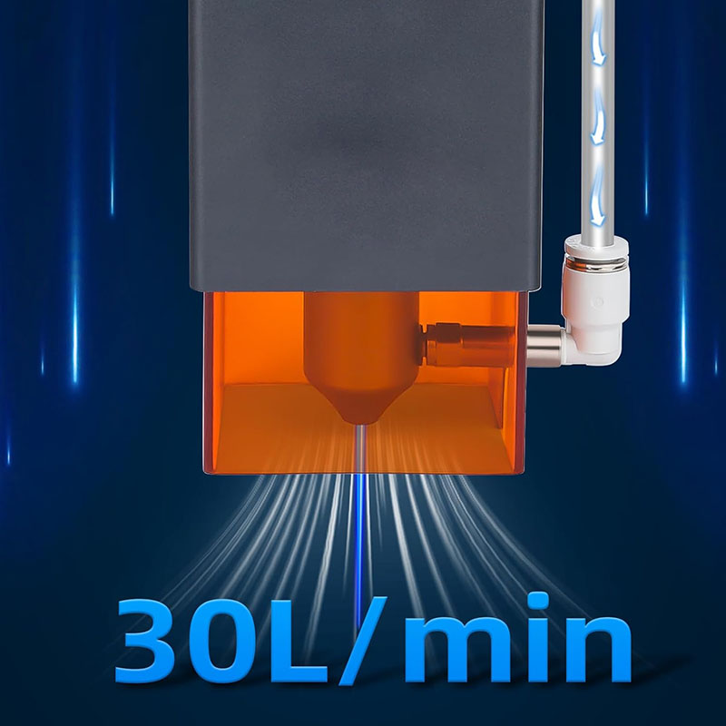 Bomba de asistencia de aire lá - Industrial Laser Engraver reseña y precio