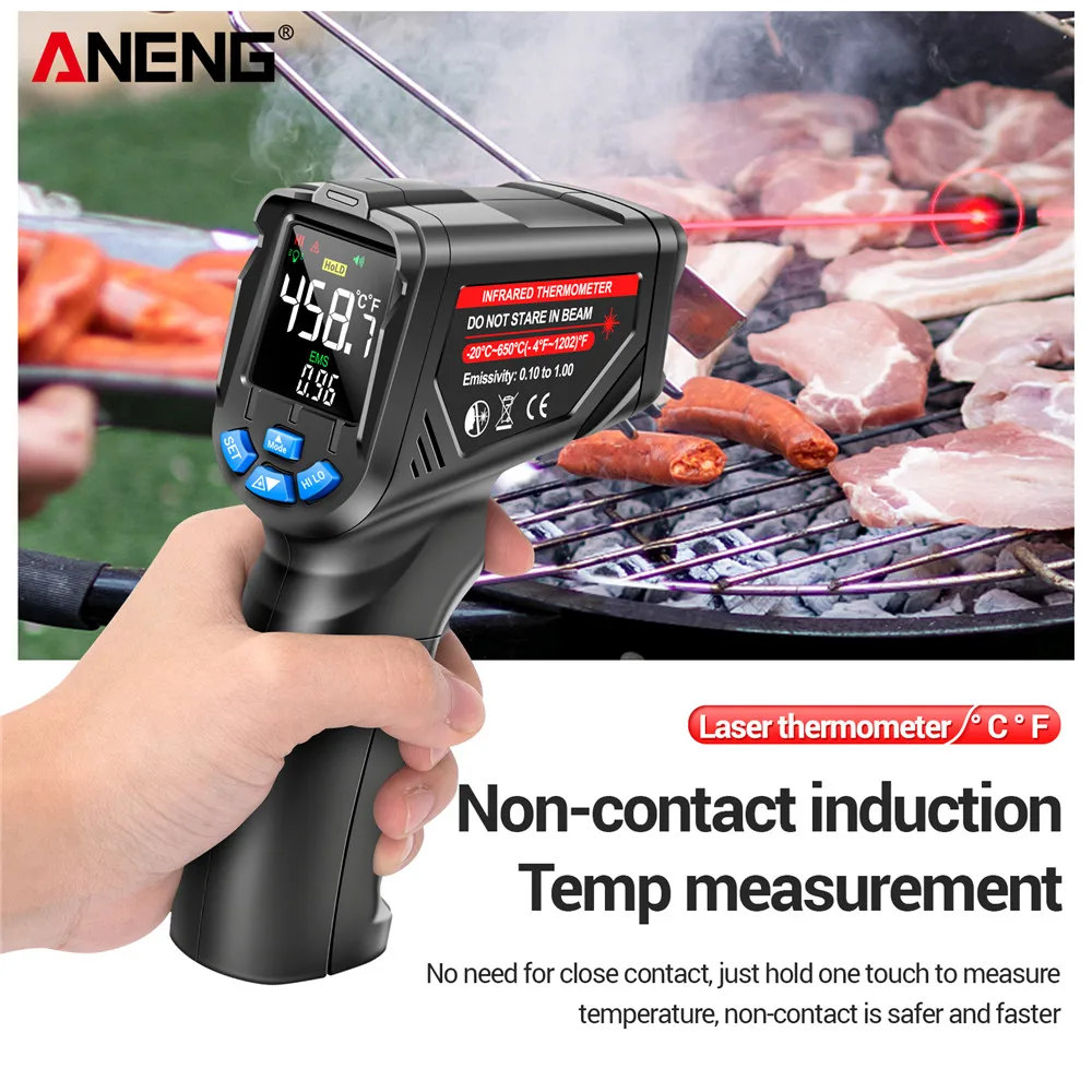 Termómetro Infrarrojo Digital  - Industrial Handheld Laser reseña y precio