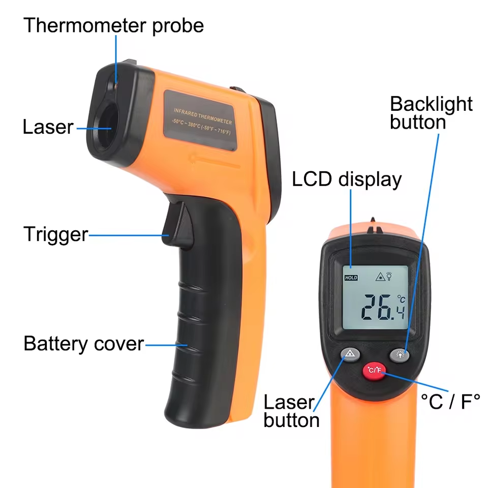 Nuevo Termómetro Infrarrojo Di - Industrial Laser Thermometer reseña y precio