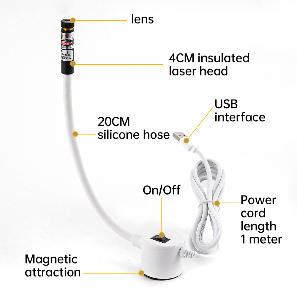 Luz láser roja alimentada por  - Industrial Laser Technology reseña y precio