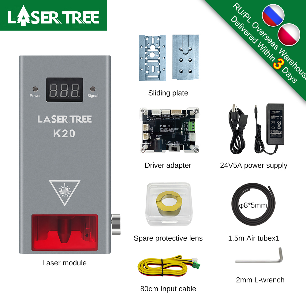 Árbol láser 20W 10W 5W cabezal - Fiber Laser Source 20W reseña y precio