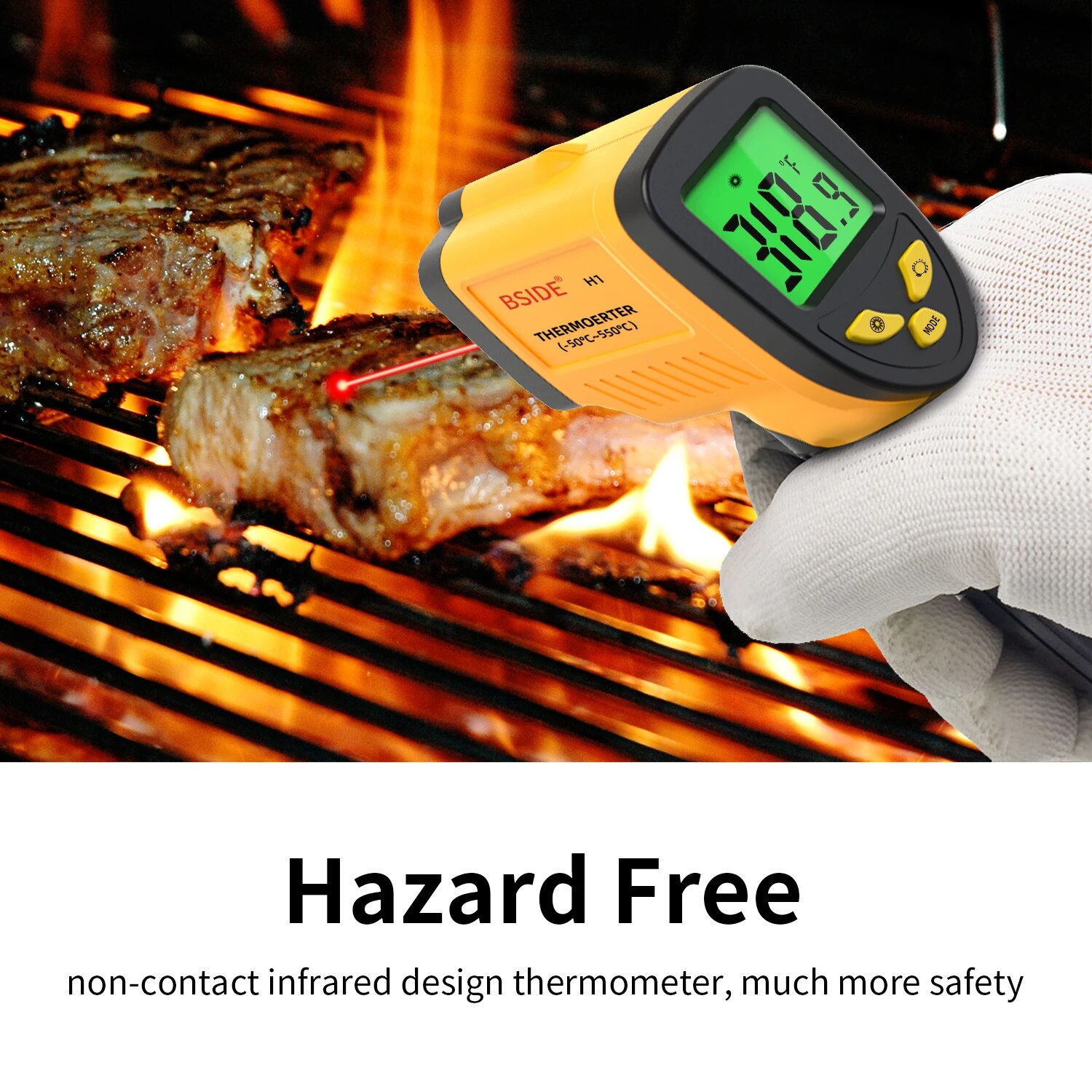 Termómetro Digital infrarrojo  - Industrial Laser Thermometer reseña y precio