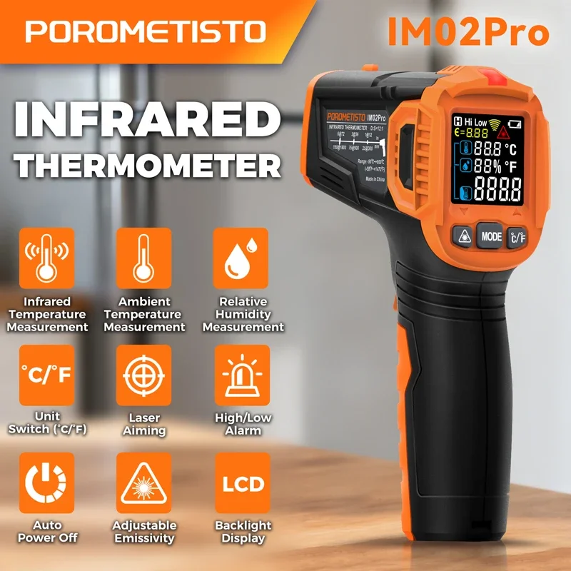 Termómetro Infrarrojo -50~380C - Industrial Handheld Laser reseña y precio