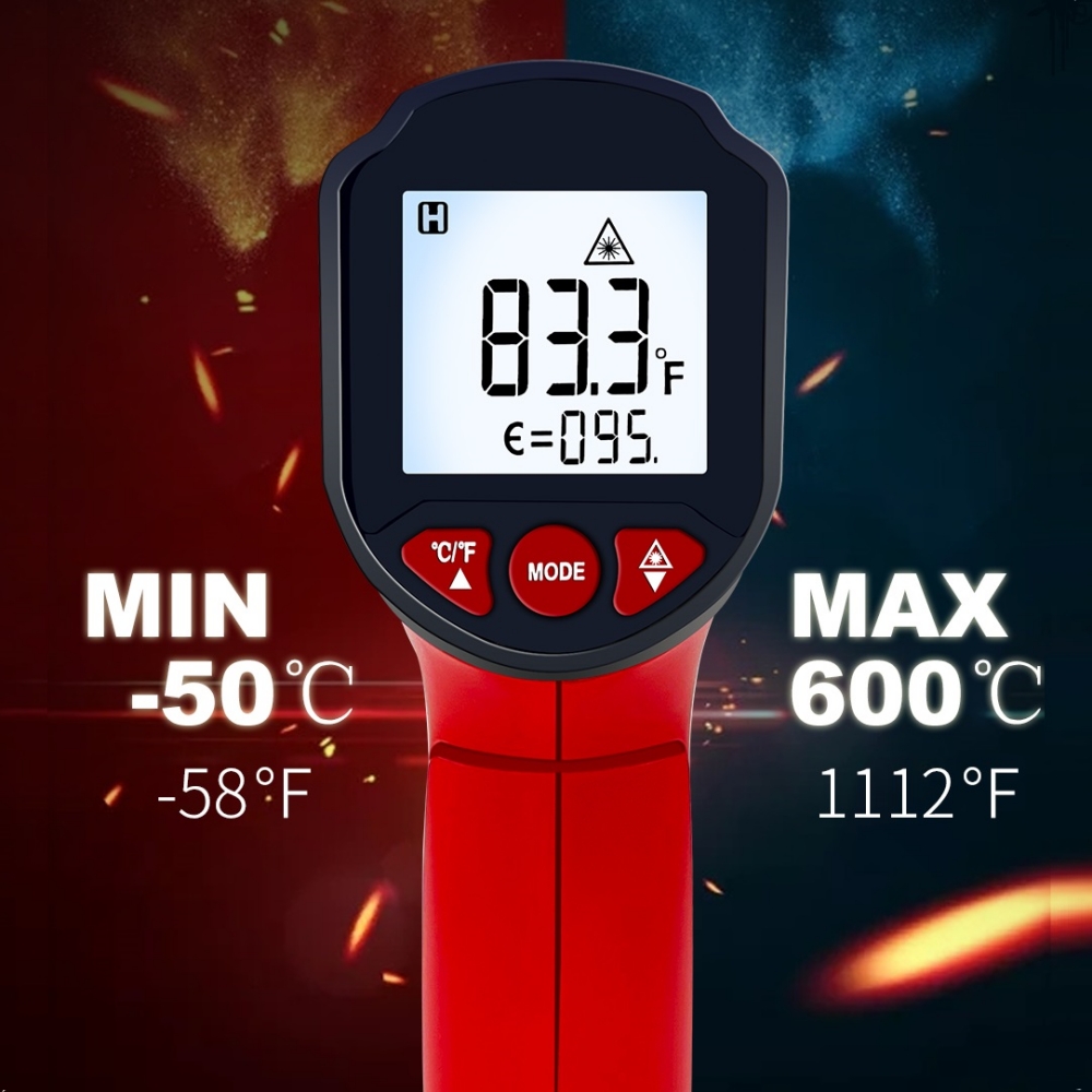 TOOLTOP ET6530C -50 ° C-600 °  - Industrial Laser Thermometer reseña y precio