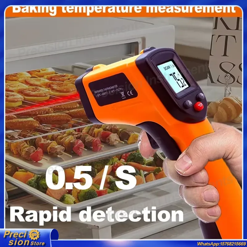 Termómetro Infrarrojo sin Cont - Industrial Handheld Laser reseña y precio