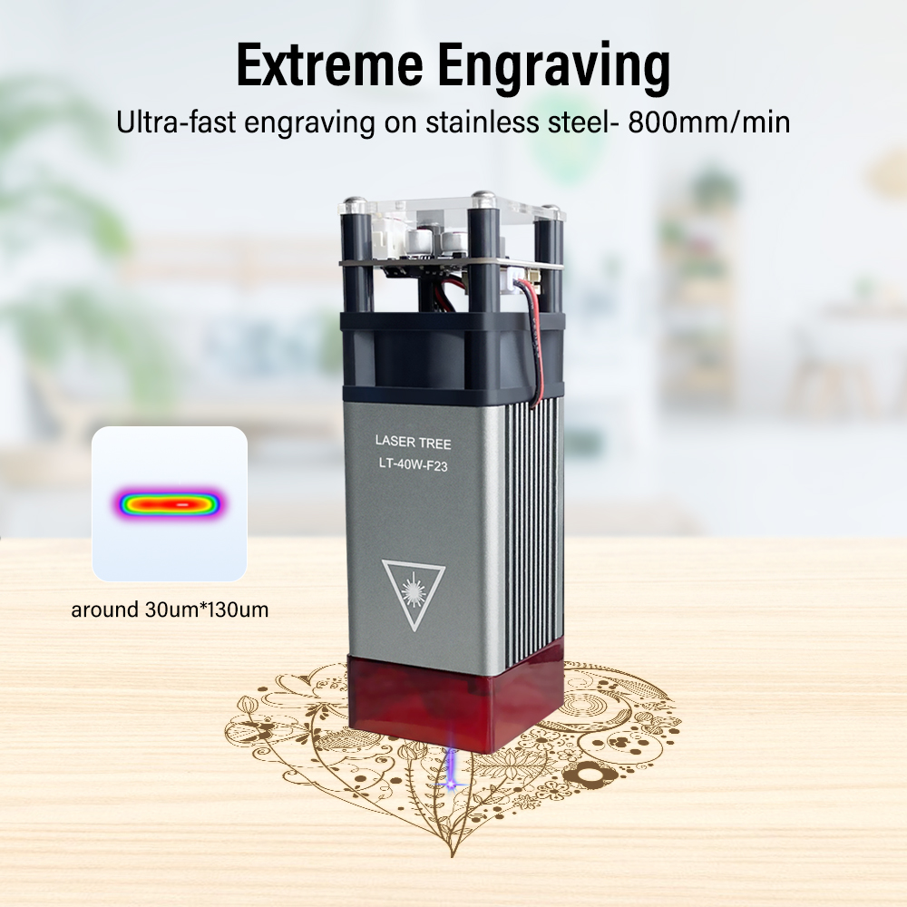 Árbol láser 4w 5W módulo láser - Industrial Laser Engraver reseña y precio